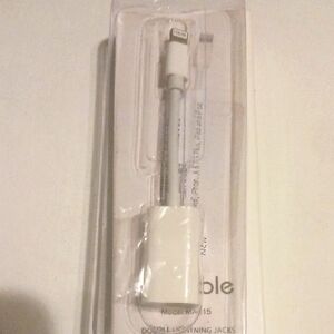 Double Lightning Adapter - White